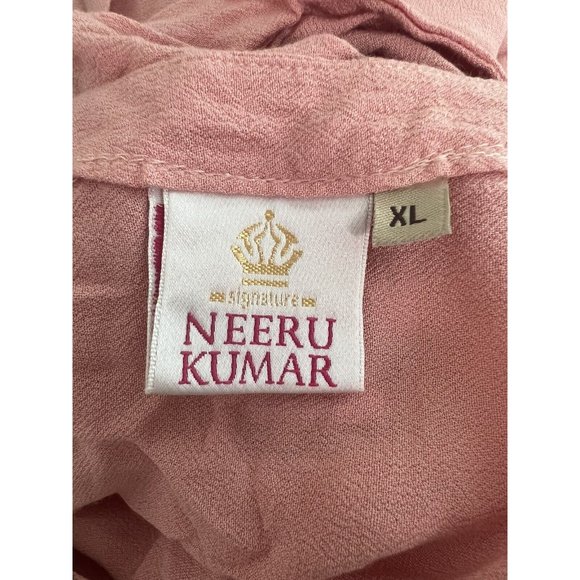 Neeru Kumar Coral Dress Size XL - Picture 7 of 7
